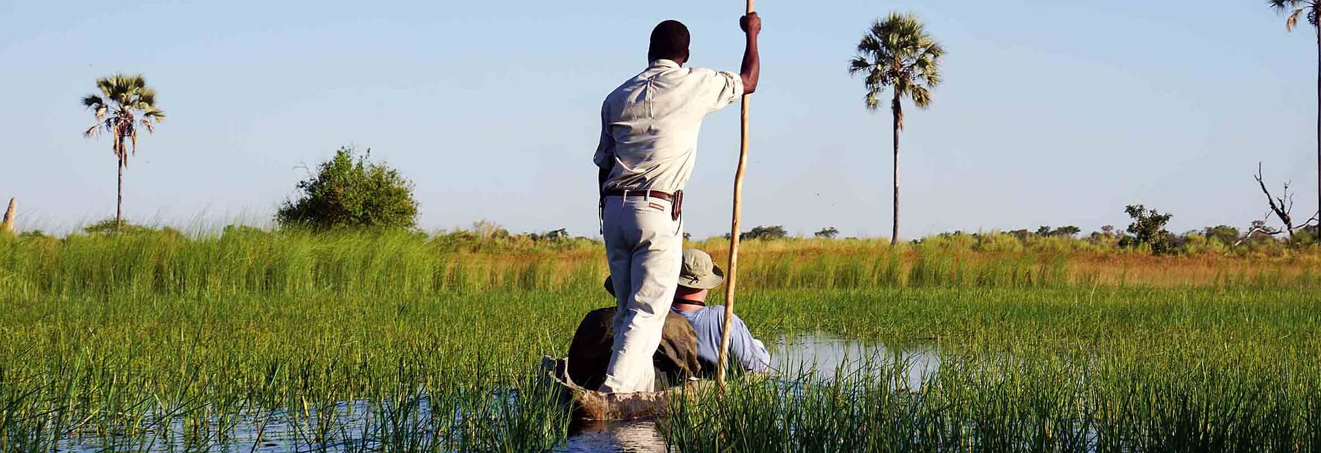 Mokoro-Fahrt im Okawango-Delta, Botswana
